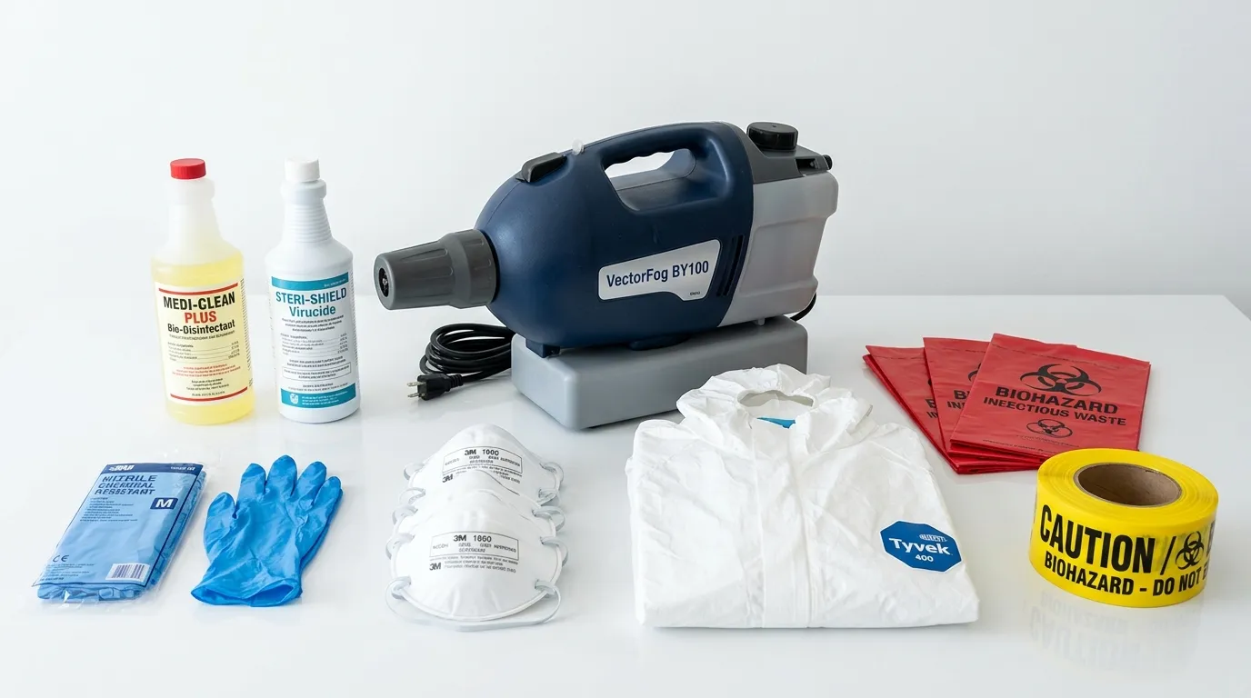 Professional biohazard remediation crew working in Cudahy