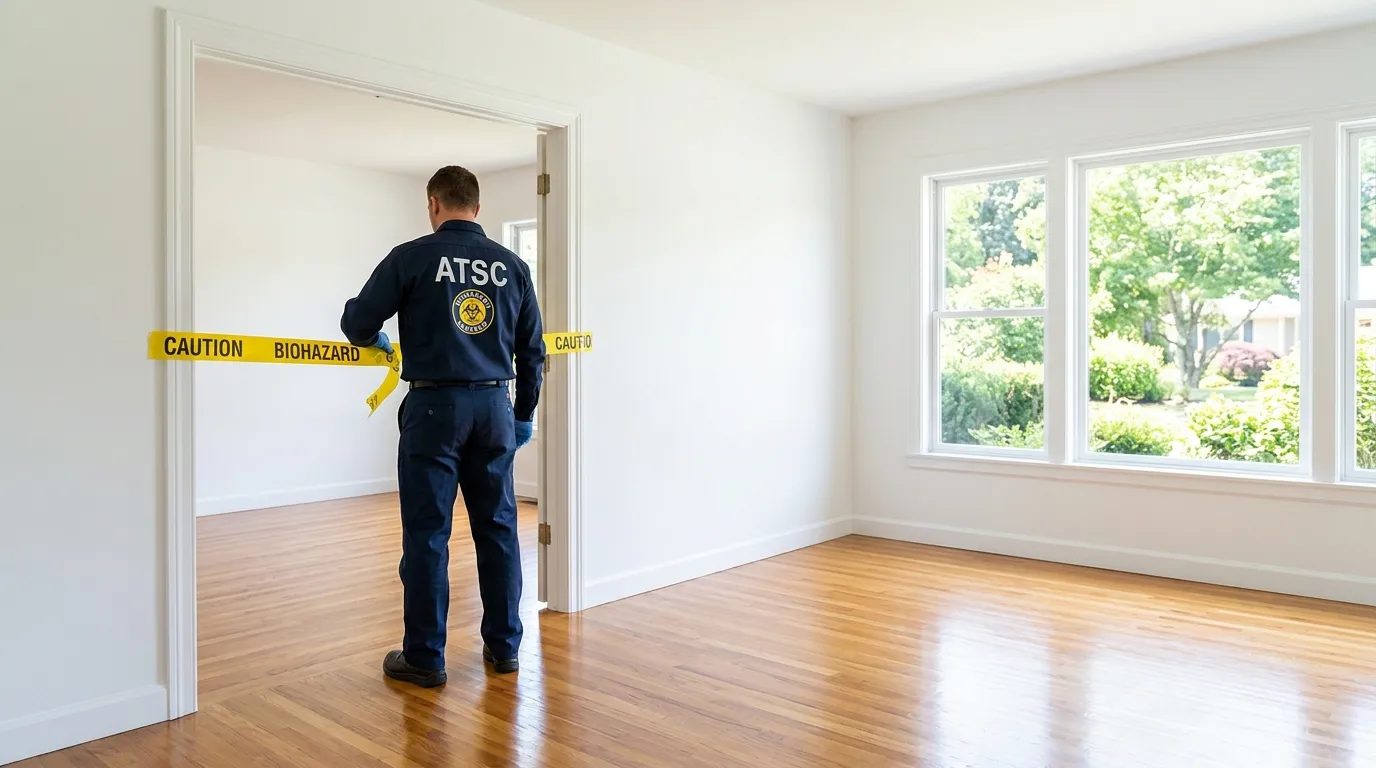 Certified biohazard cleanup crew performing Decomposition Cleanup in Cudahy